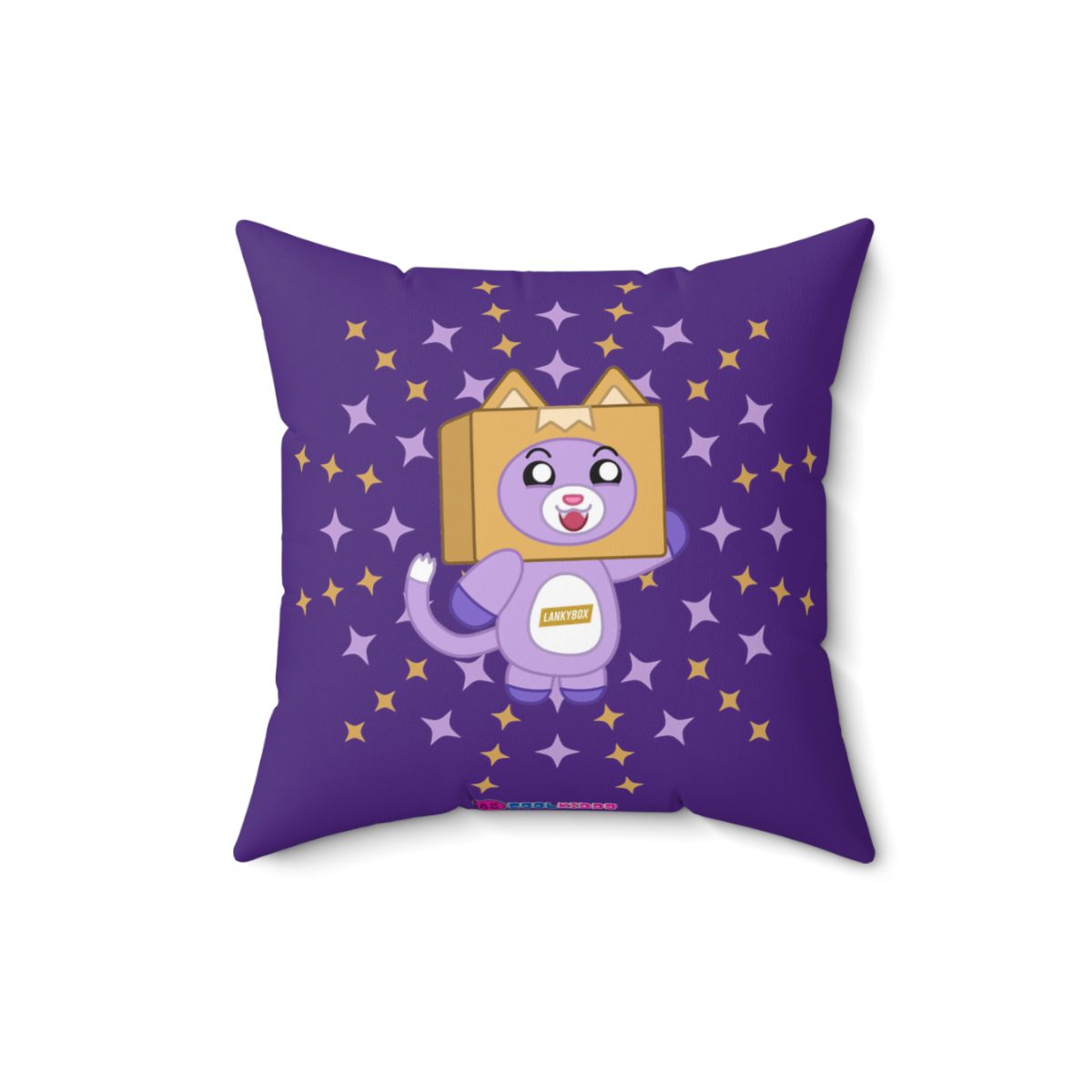 Foxy Lankybox Purple Cushion Double-Sided Cool Kiddo 12