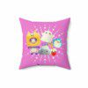 Lankybox Cute Characters Pink Cushion: Double-Sided Print Cool Kiddo 18