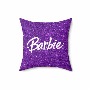 Purple Glitter Simulation Barbie Cushion Cool Kiddo