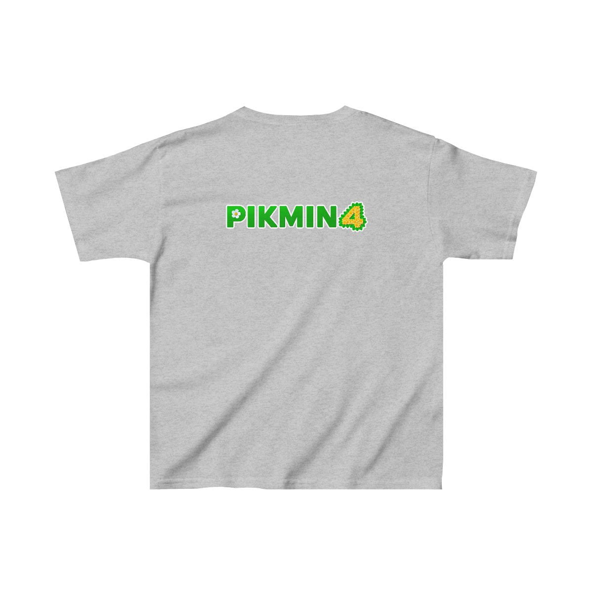 Pikmin 4 Kids Heavy Cotton™ Tee with Characters in the Front and Logo in the Back Cool Kiddo 24