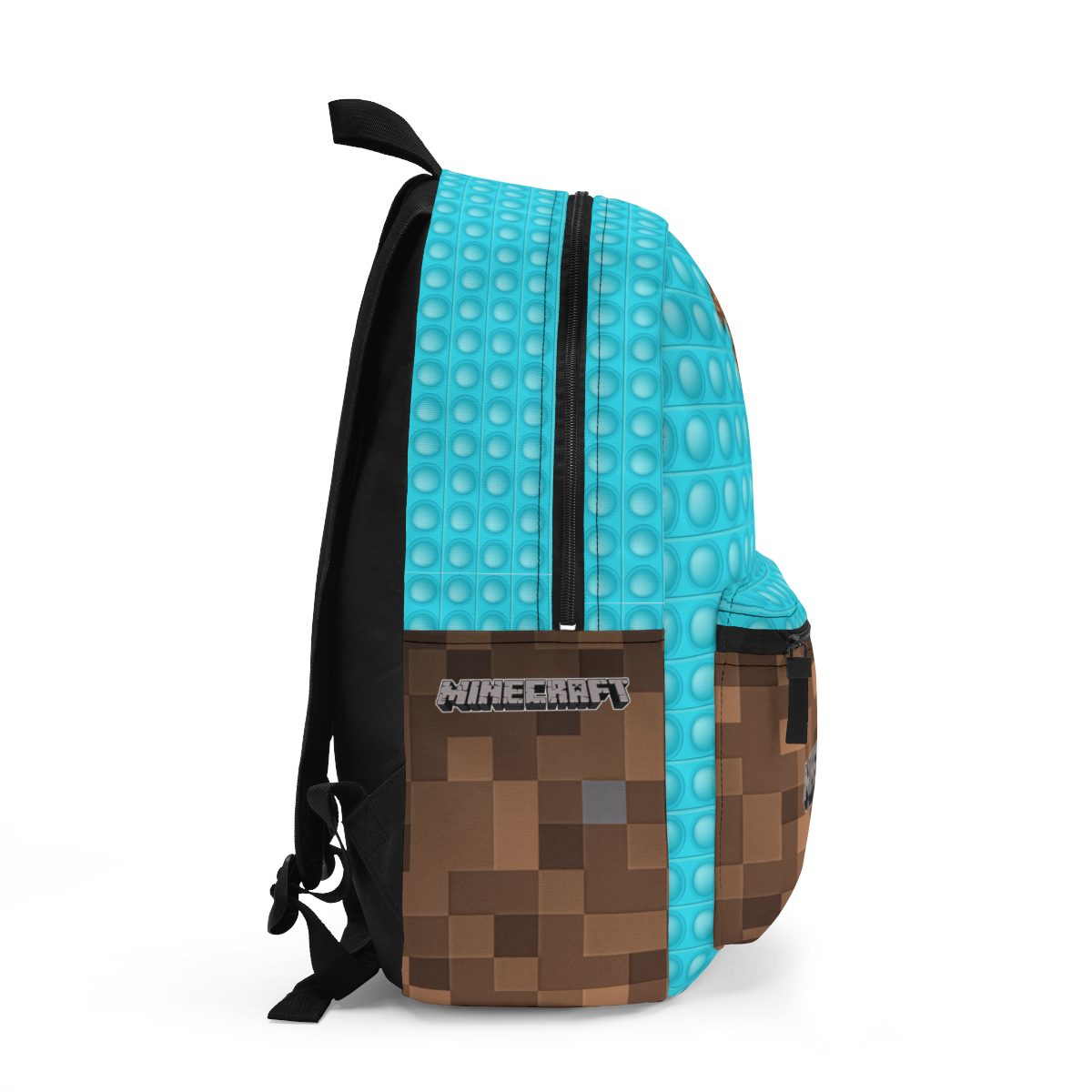 Minecraft Backpack – Blue and Brown POP IT Simulation Silicone Figures Cool Kiddo 12