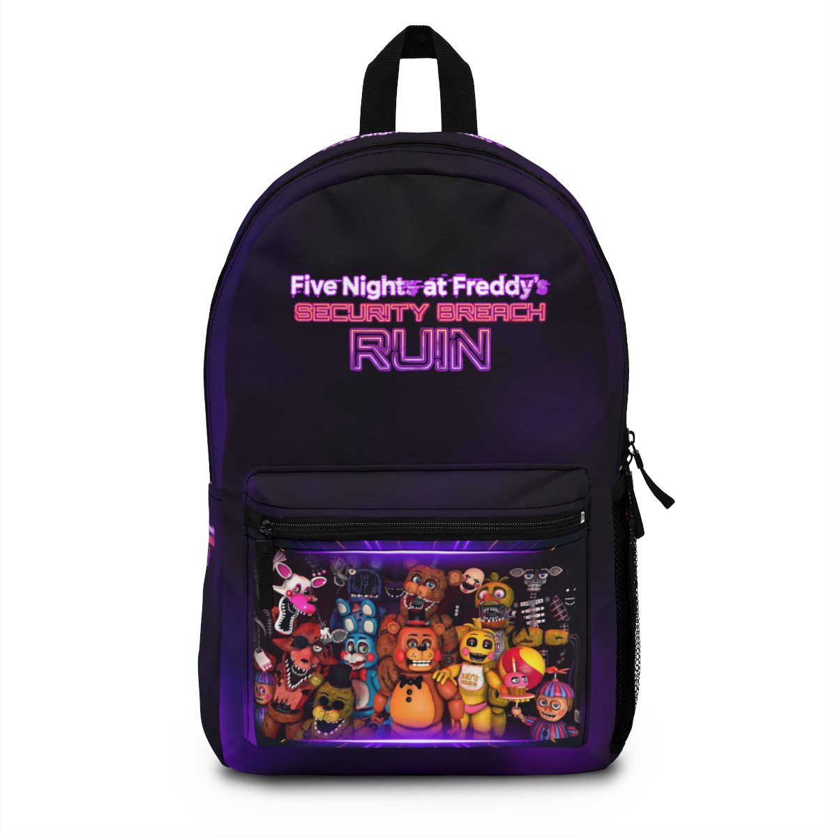 Five Nights at Freddy’s Security Breach Ruin DLC Dark Purple Backpack Cool Kiddo 10
