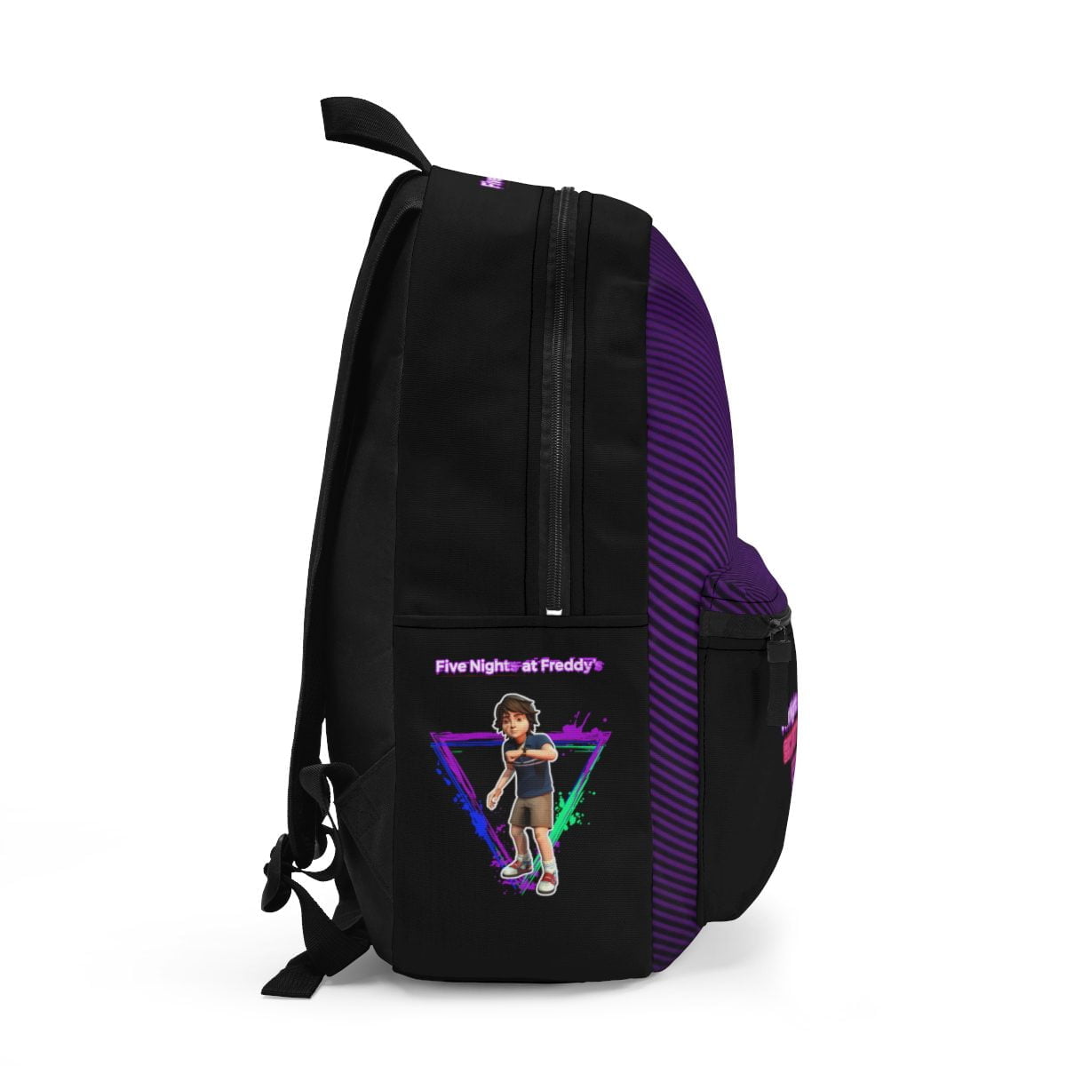 Five Nights at Freddy’s Book Bag Security Breach Ruin DLC Horror Video Game Purple Backpack Cool Kiddo 12