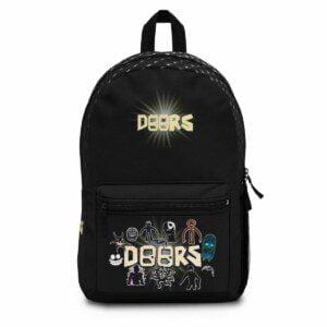 Roblox DOORS Black Backpack With Horror Characters Cool Kiddo