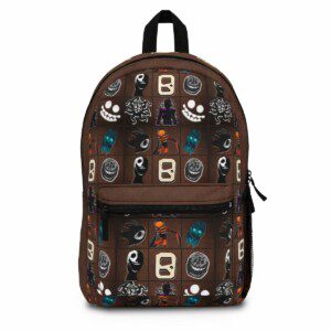 Roblox DOORS Brown Backpack With Horror Characters Grid Cool Kiddo
