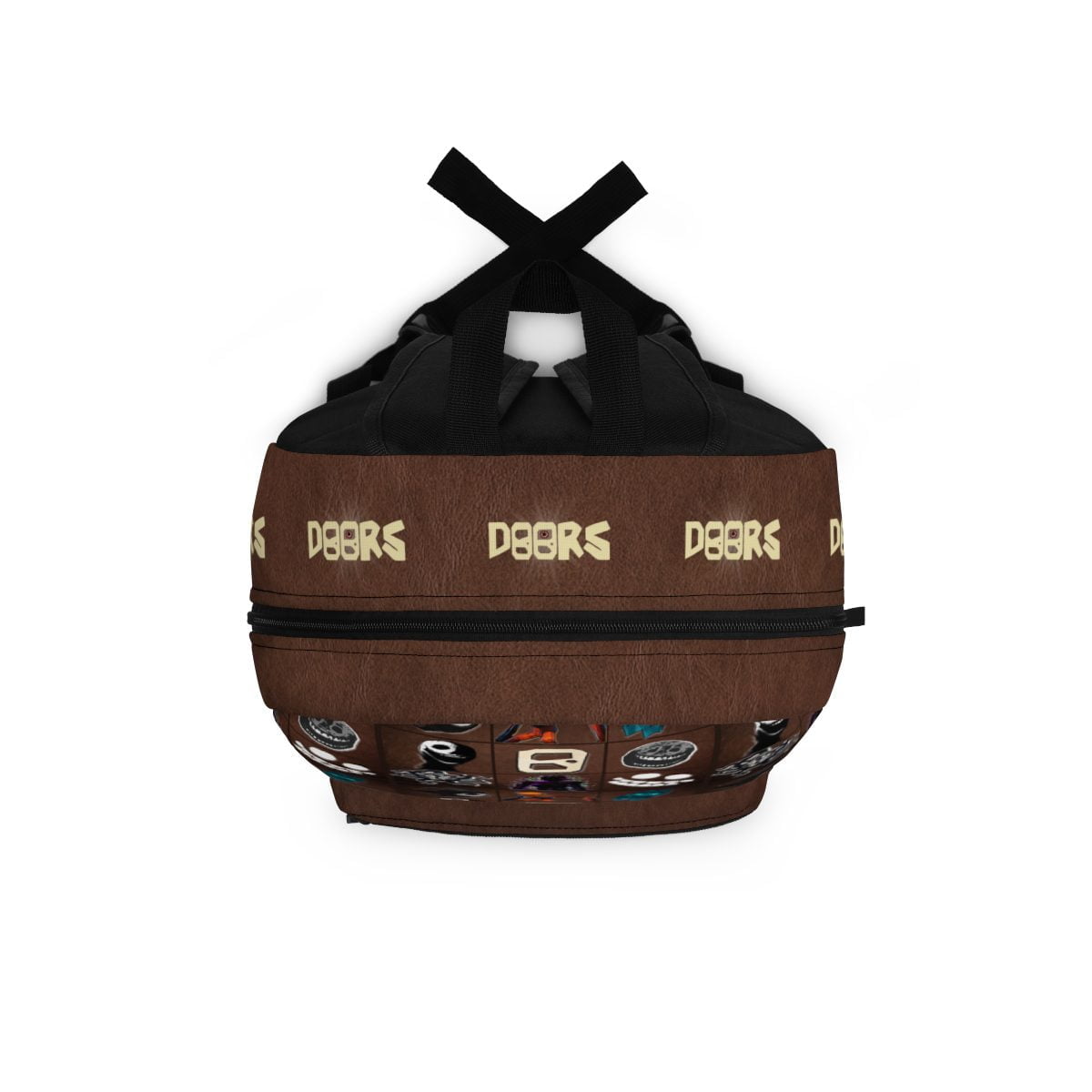 Roblox DOORS Brown Backpack With Horror Characters Grid Cool Kiddo 16