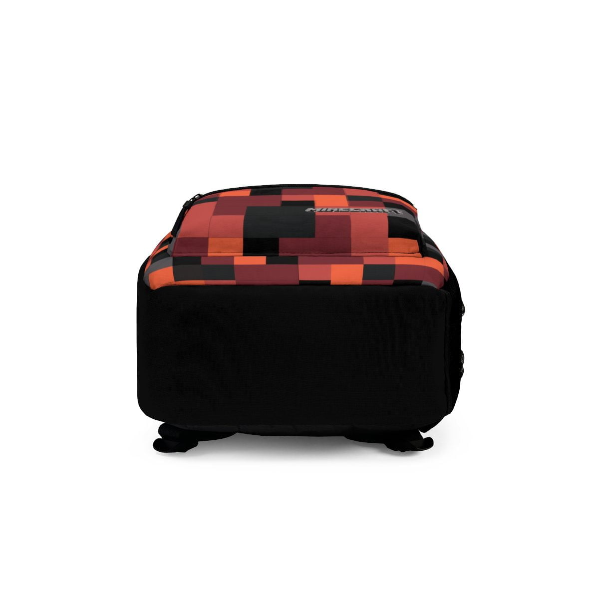 Mega-Craft Big Pixels Minecraft Brown, Black and Salmon Backpack Cool Kiddo 18