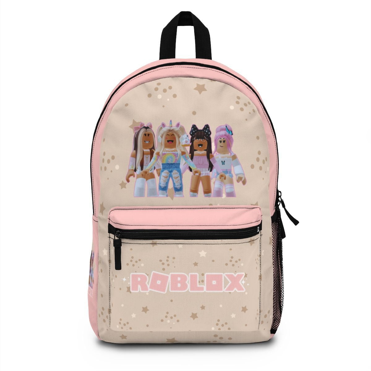 Light Pink and Beige Roblox Girls Backpack Cool Kiddo 10
