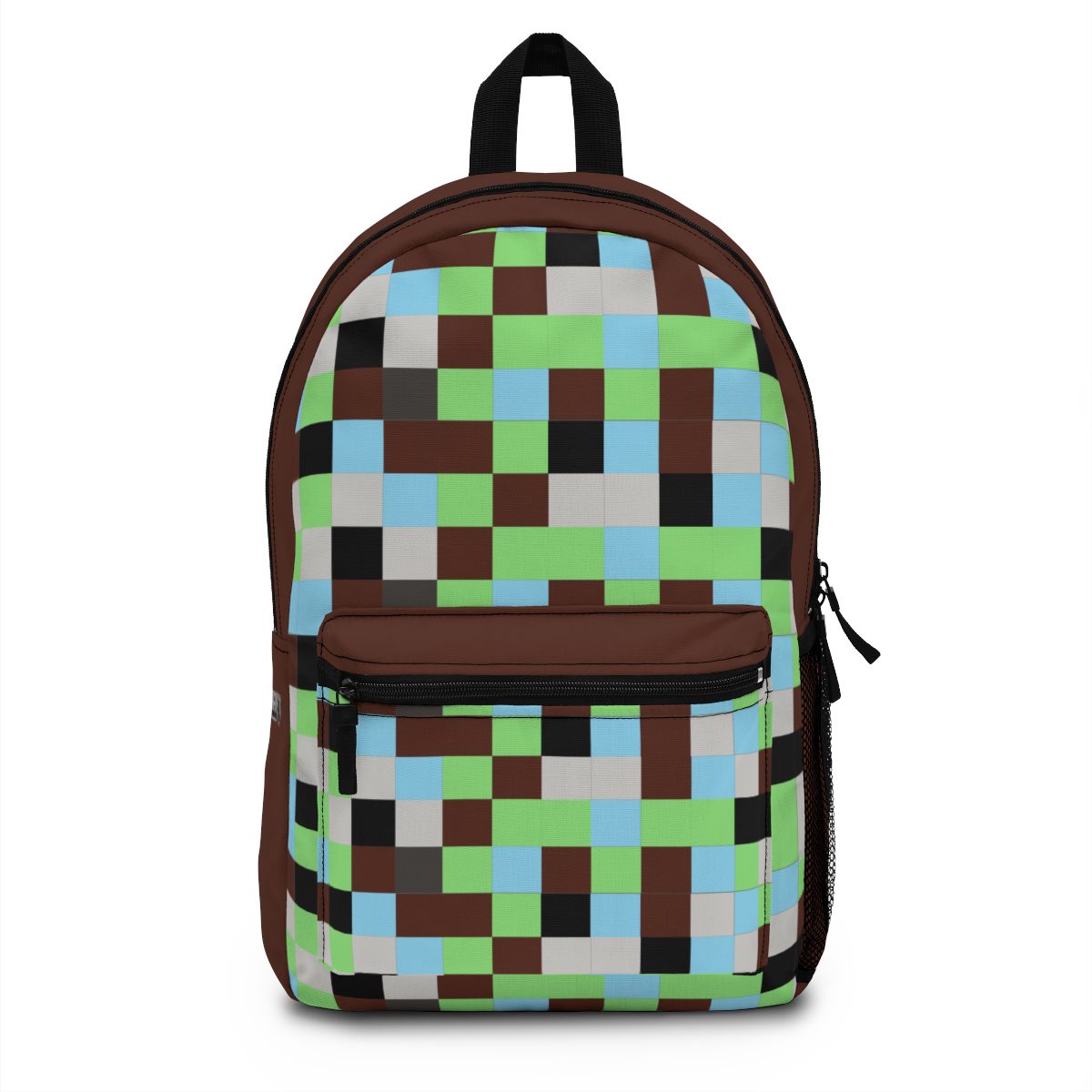 Brown Minecraft Backpack Mega-Craft Style Cool Kiddo 10