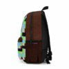 Brown Minecraft Backpack Mega-Craft Style Cool Kiddo 24