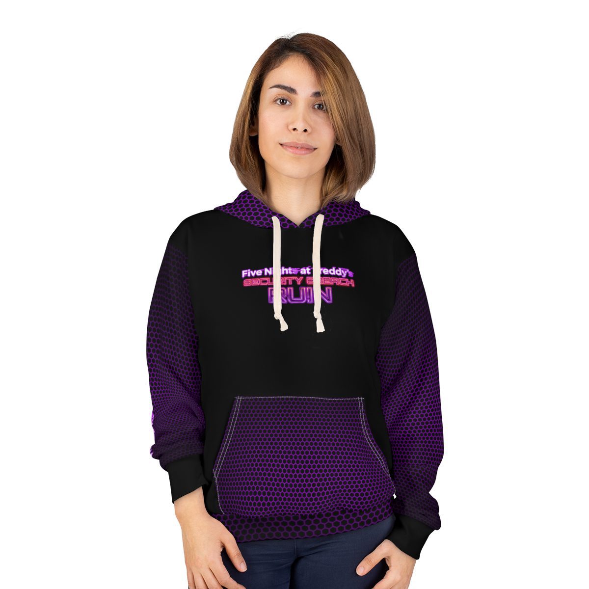 Five Nights at Freddy’s Security Breach Ruin DLC Movie Poster Purple Unisex Pullover Hoodie Cool Kiddo 14