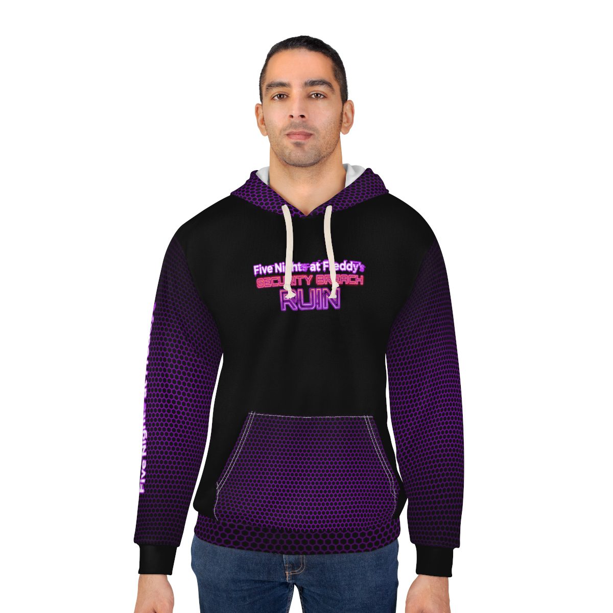 Five Nights at Freddy’s Security Breach Ruin DLC Movie Poster Purple Unisex Pullover Hoodie Cool Kiddo 16