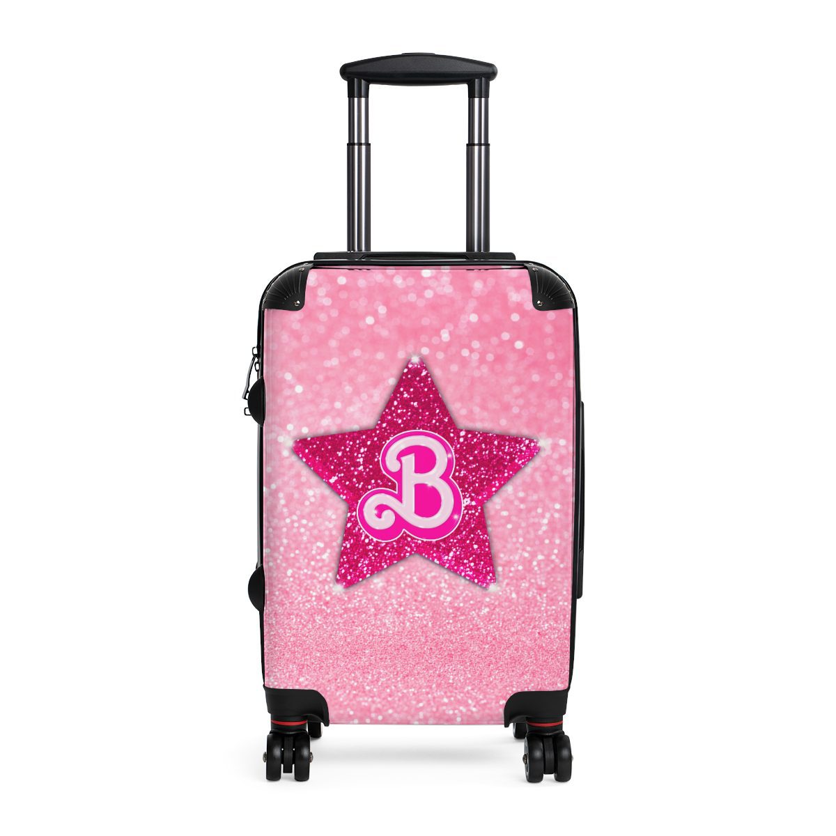 Pink Glitter Simulation Star Shine Barbie Magic Suitcase Cool Kiddo 10