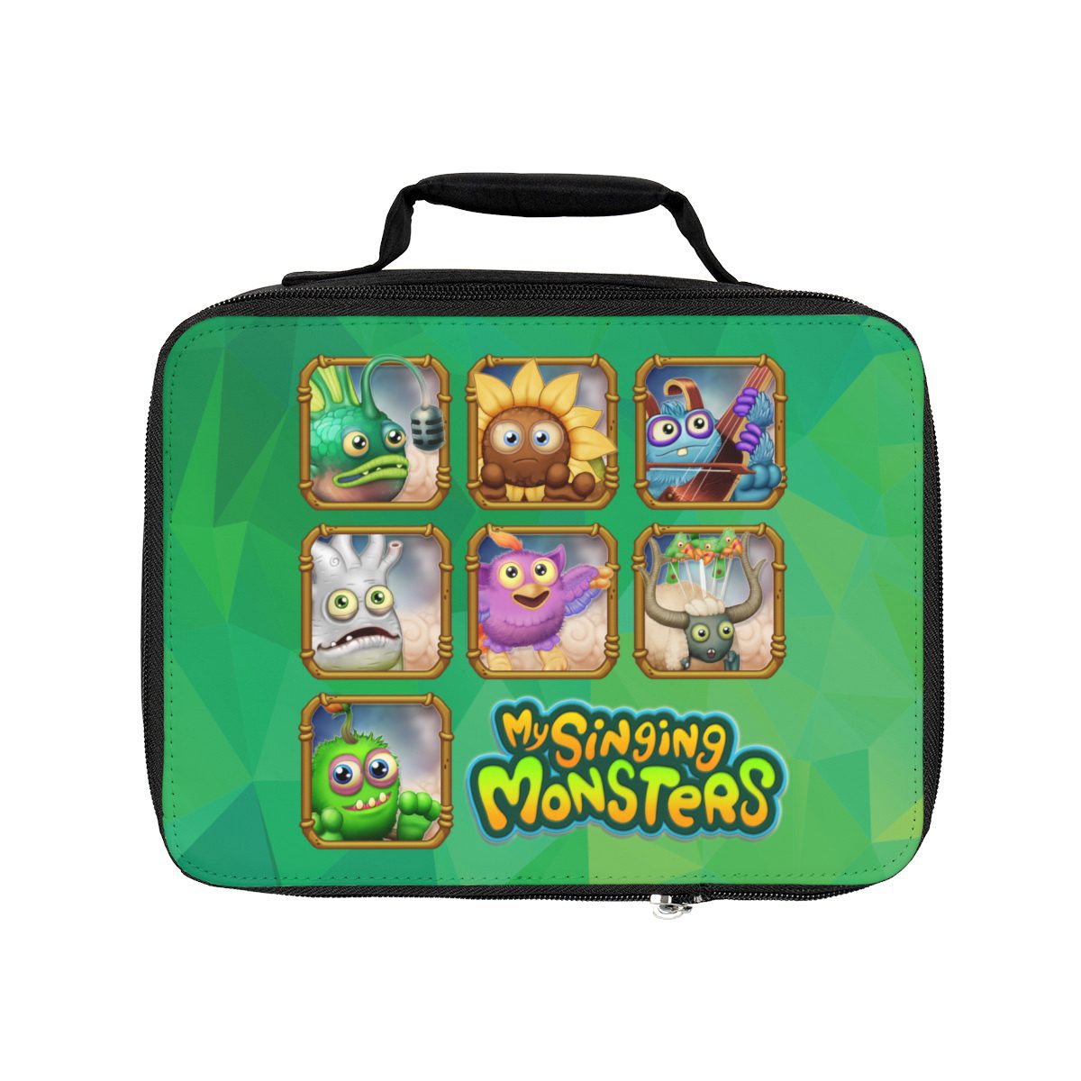 Green My Singing Monsters Fun Characters Lunch Bag Cool Kiddo 10