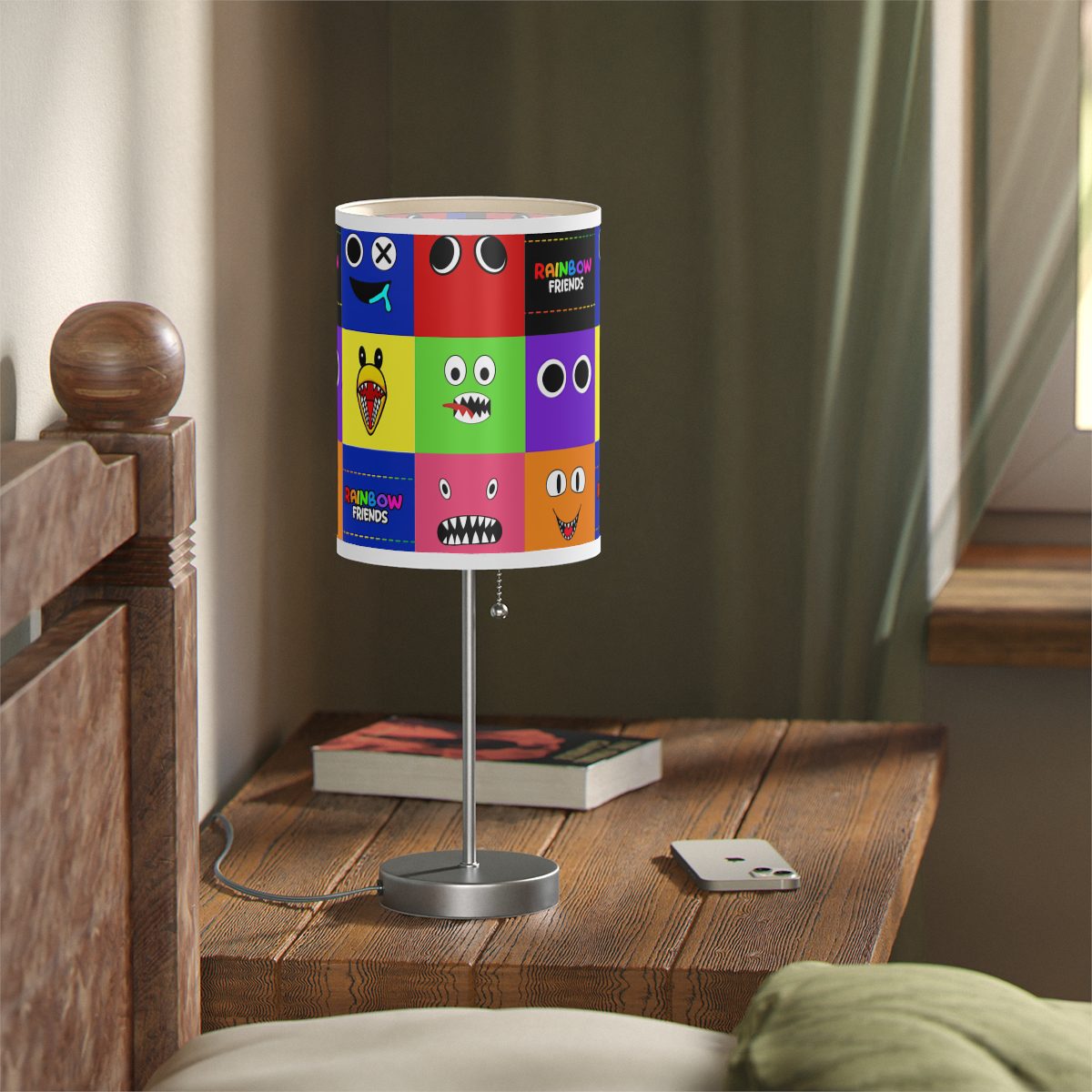 Rainbow Friends Monster Grid Lamp on a Stand, US|CA plug Cool Kiddo 30