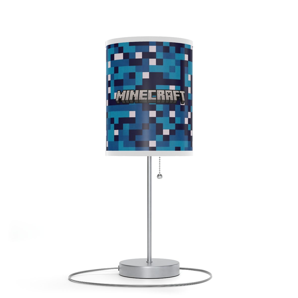 Blue Minecraft Lamp on a Stand, US|CA plug Cool Kiddo 26