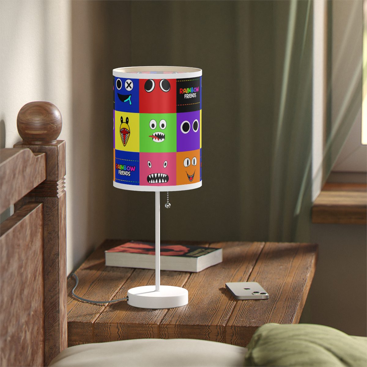 Rainbow Friends Monster Grid Lamp on a Stand, US|CA plug Cool Kiddo 18