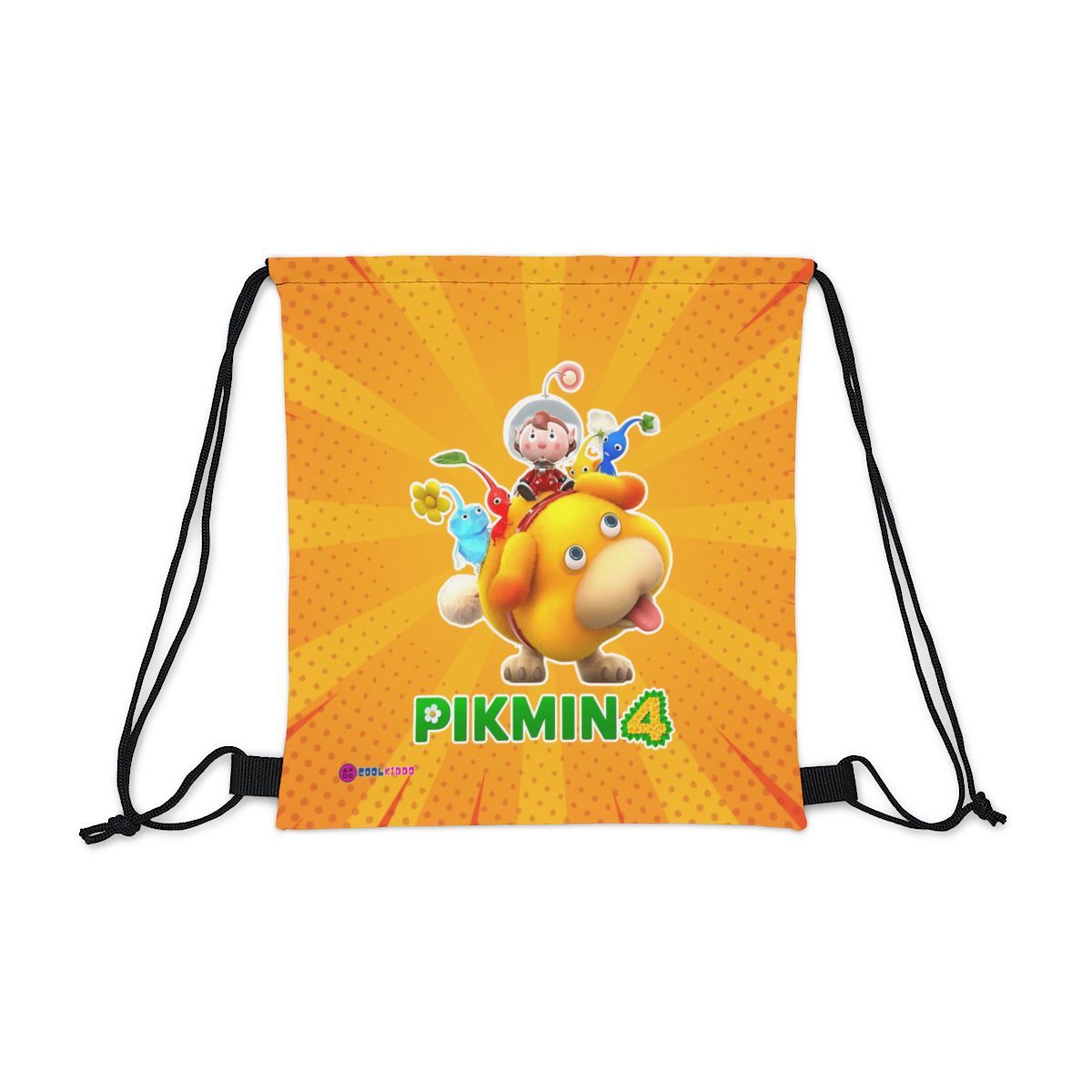 PIKMIN 4 Video Game Yellow Drawstring Bag Cool Kiddo 10
