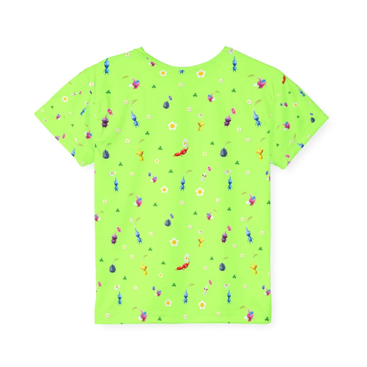 Pikmin 4 Rescue Pup Oatchi Pikmin 2023 Neon Yellow Kids Sports Jersey (All Over Print) Cool Kiddo 14