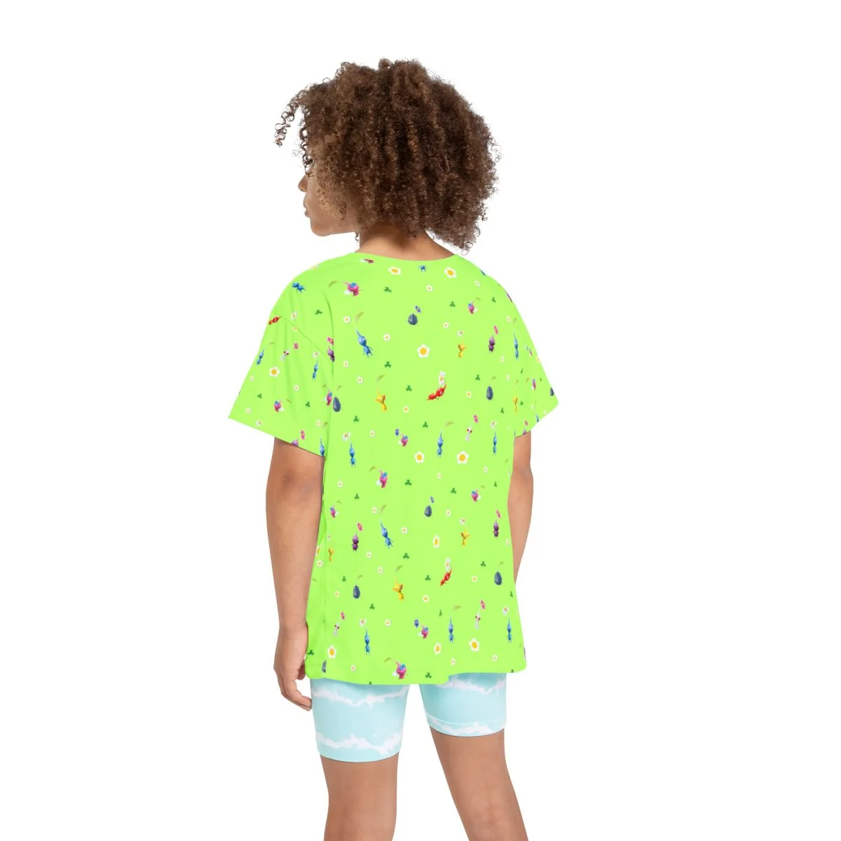 Pikmin 4 Rescue Pup Oatchi Pikmin 2023 Neon Yellow Kids Sports Jersey (All Over Print) Cool Kiddo 20