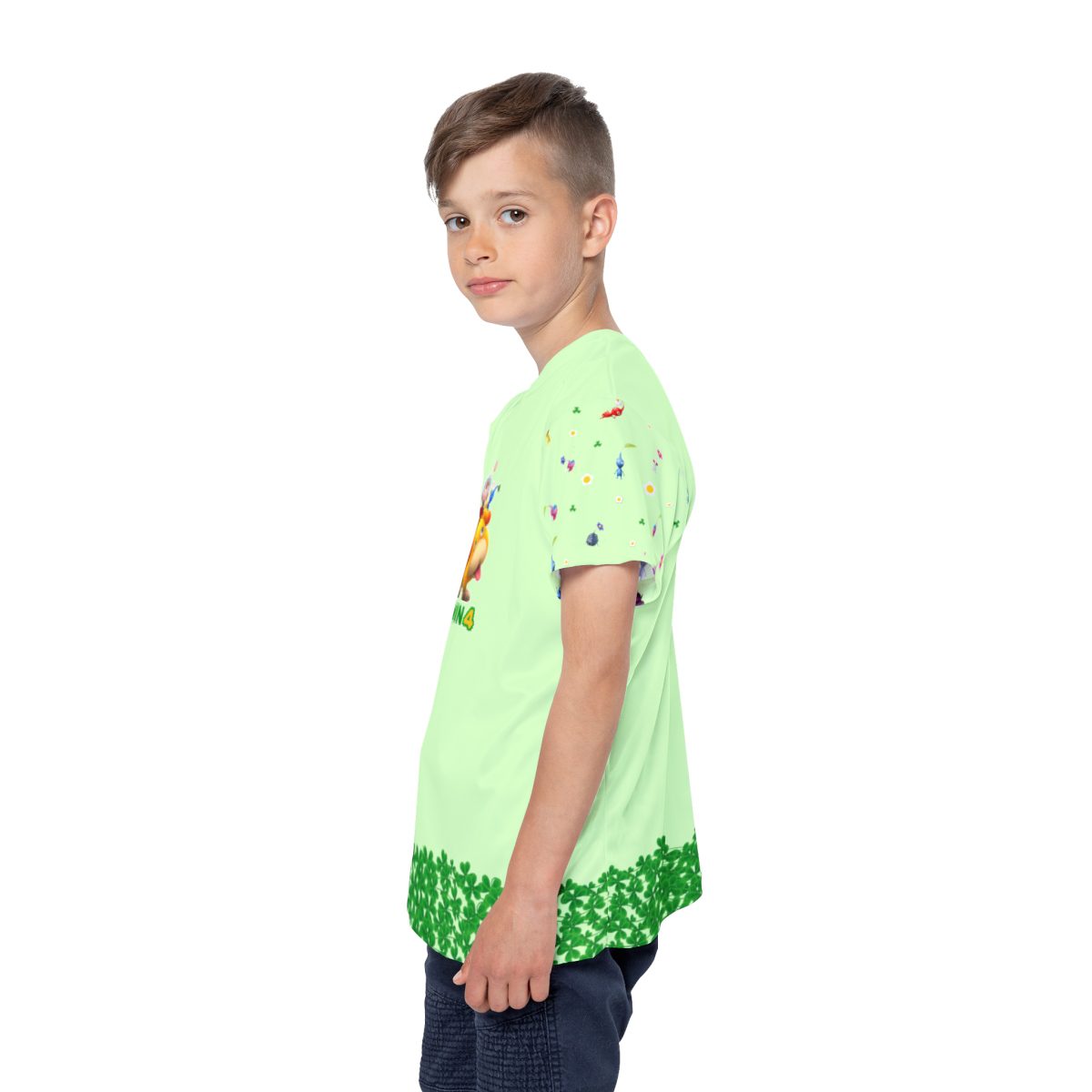 Pikmin 4 Rescue Pup Oatchi Pikmin 2023 Light Green Kids Sports Jersey (All Over Print) Cool Kiddo 22