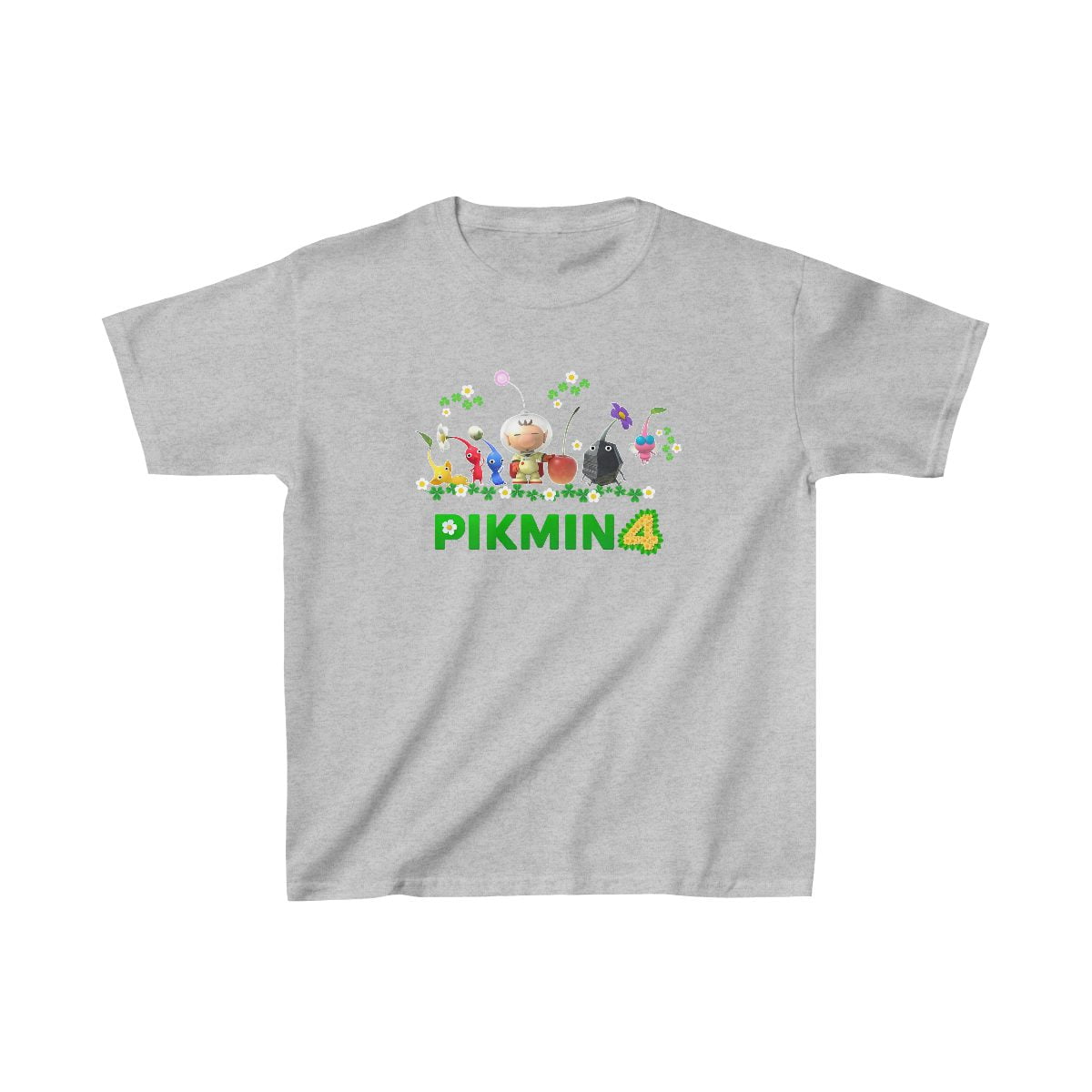 Pikmin 4 Characters Kids Heavy Cotton™ Tee (Double-Sided Print) Cool Kiddo 18