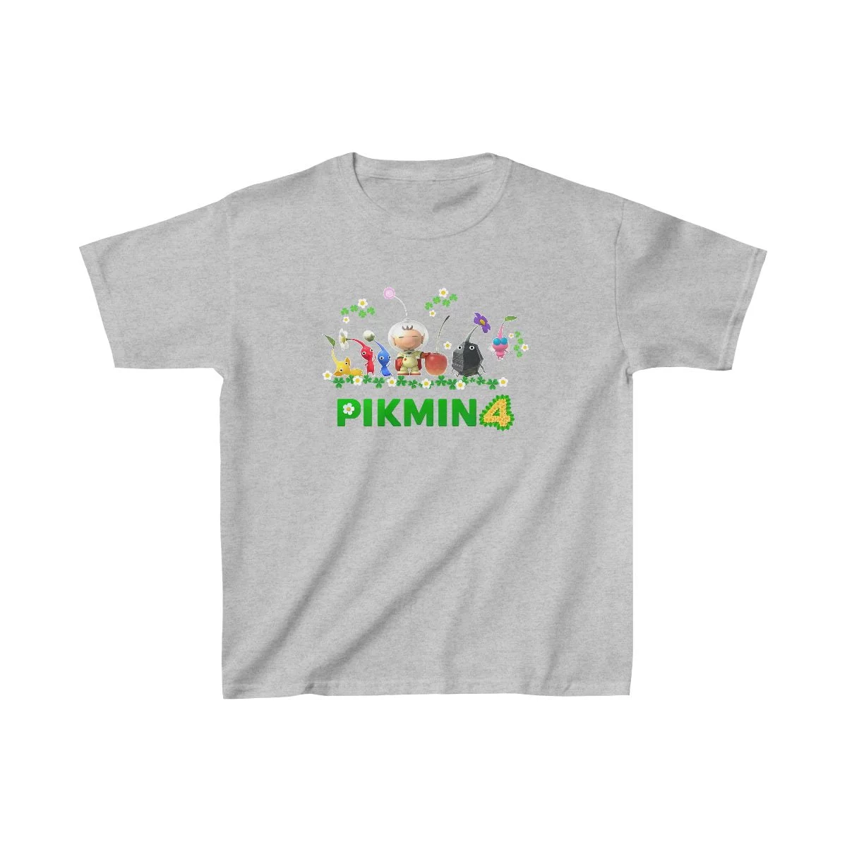 Pikmin 4 Characters Kids Heavy Cotton™ Tee (Double-Sided Print) Cool Kiddo 18