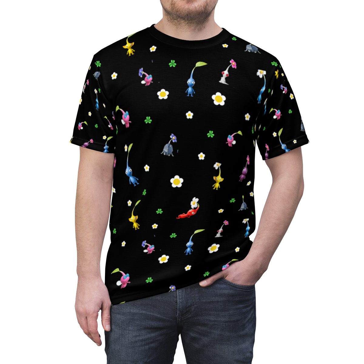 Pikmin 4 Rescue Pup Oatchi Pikmin 2023 Unisex Cut & Sew Tee (All Over Print) Cool Kiddo 32