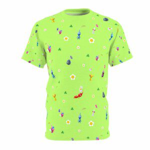 Pikmin 4 Rescue Pup Oatchi Pikmin 2023 Unisex Neon Yellow Tee (All Over Print) Cool Kiddo