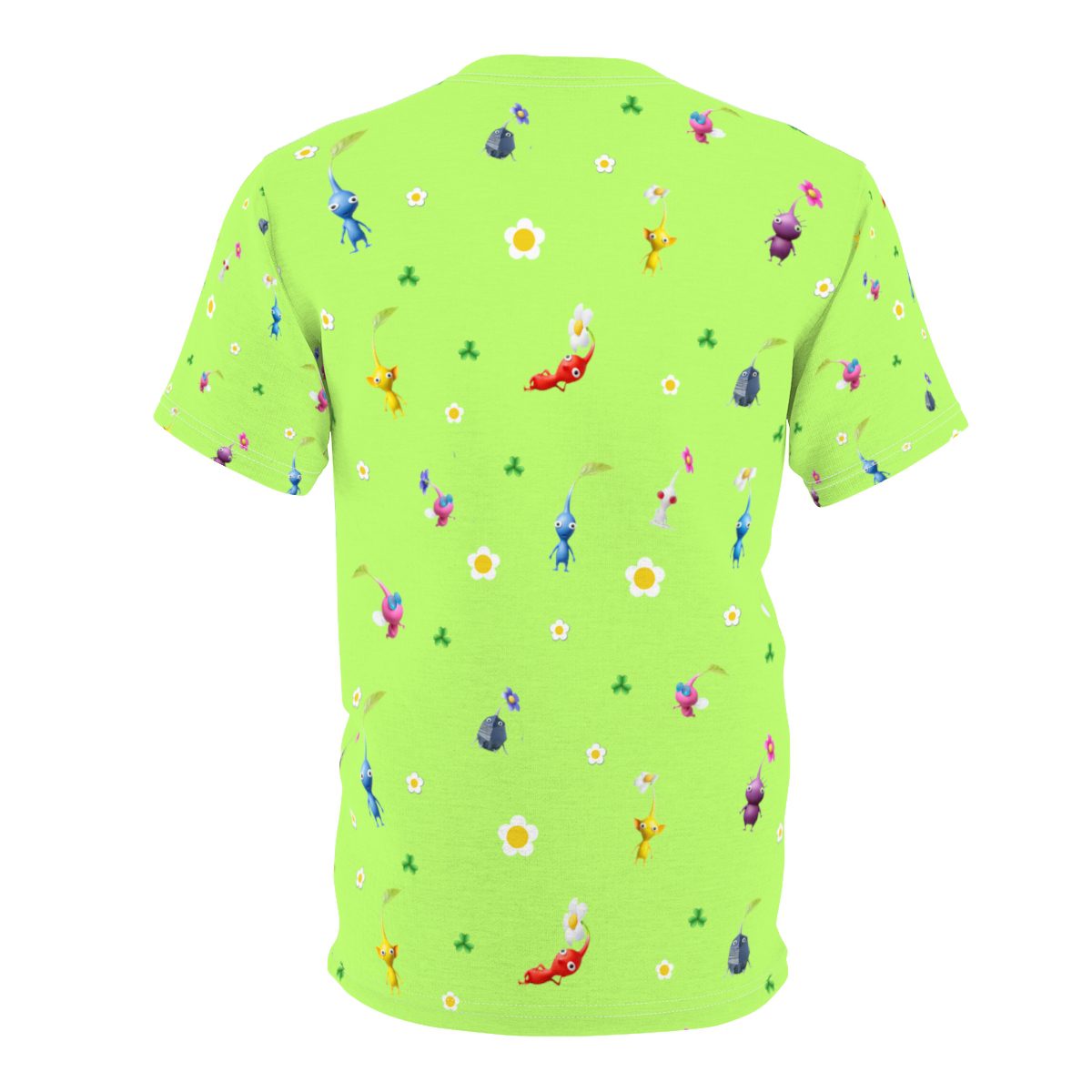 Pikmin 4 Rescue Pup Oatchi Pikmin 2023 Unisex Neon Yellow Tee (All Over Print) Cool Kiddo 12