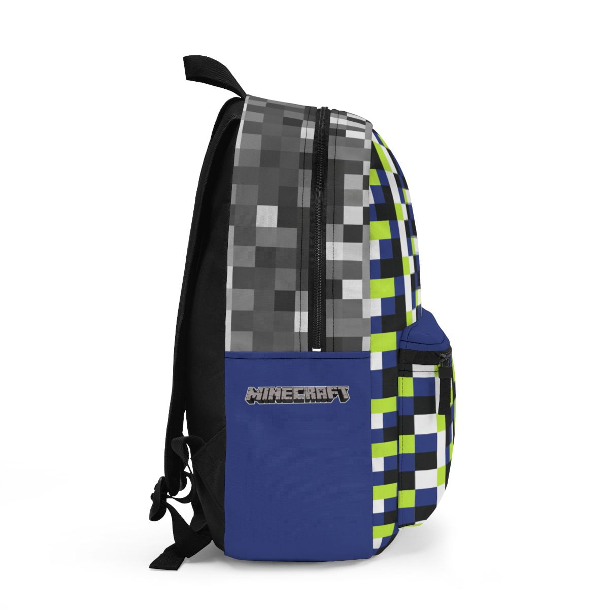 Blue Grey and Green Minecraft Backpack Mega-Craft Book Bag Cool Kiddo 12