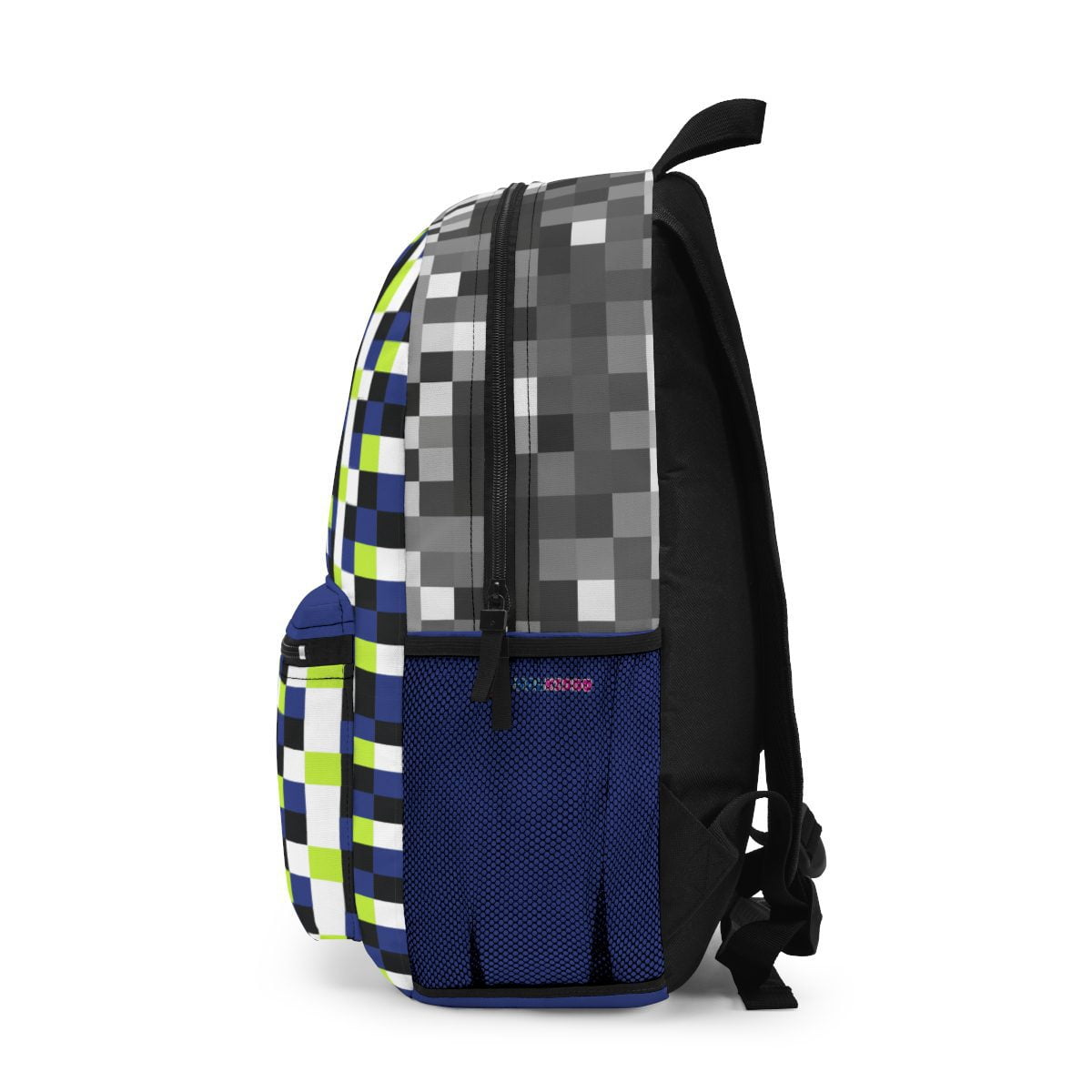 Blue Grey and Green Minecraft Backpack Mega-Craft Book Bag Cool Kiddo 14