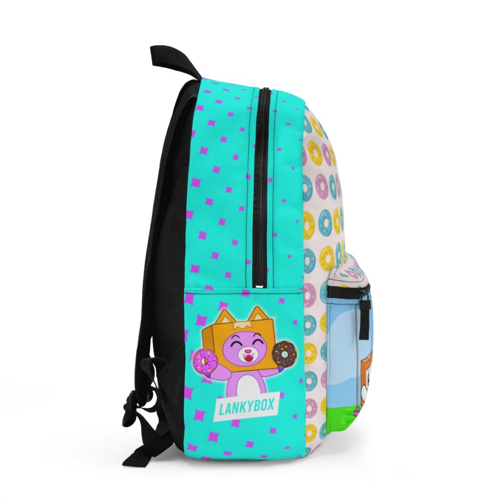 LANKYBOX Foxy and Boxy Characters Multicolor Donuts Backpack - Cool Kiddo