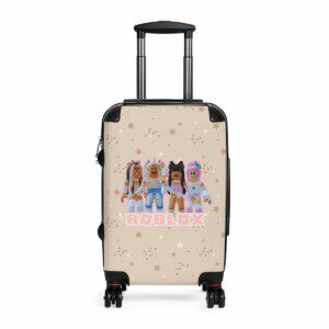 Light Pink and Beige Roblox Girls Adventure Carry-On Suitcase Cool Kiddo
