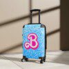 Sky Blue Glitter Simulation Barbie Logo Magic Carry-On Suitcase Cool Kiddo 34