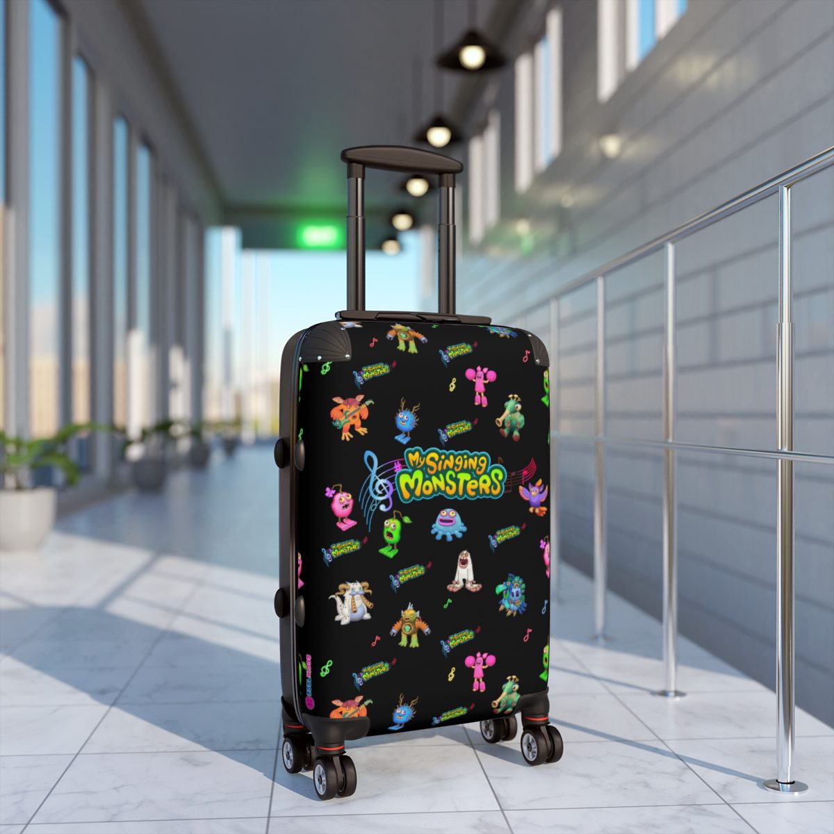 My Singing Monsters Black Suitcase Carry-On Suitcase Cool Kiddo 14