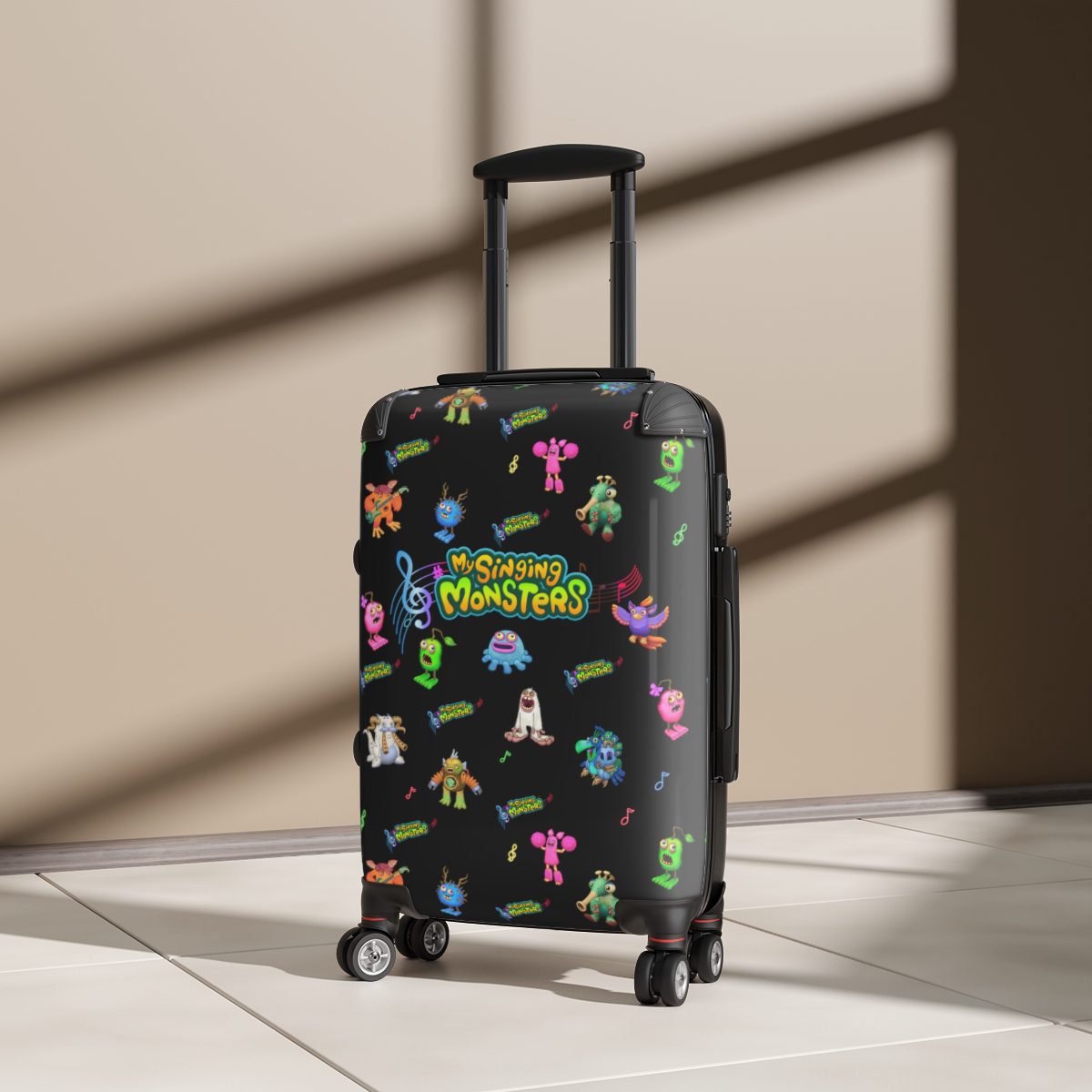 My Singing Monsters Black Suitcase Carry-On Suitcase Cool Kiddo 16