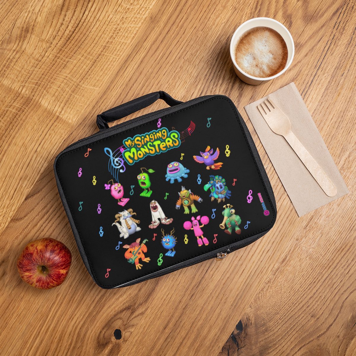 My Singing Monsters Black Lunch Box Fun Monsters Lunch Bag Cool Kiddo 12