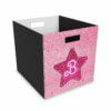 Barbie Logo and Symbol Pink Glitter Simulation Felt Storage Box Cool Kiddo 22