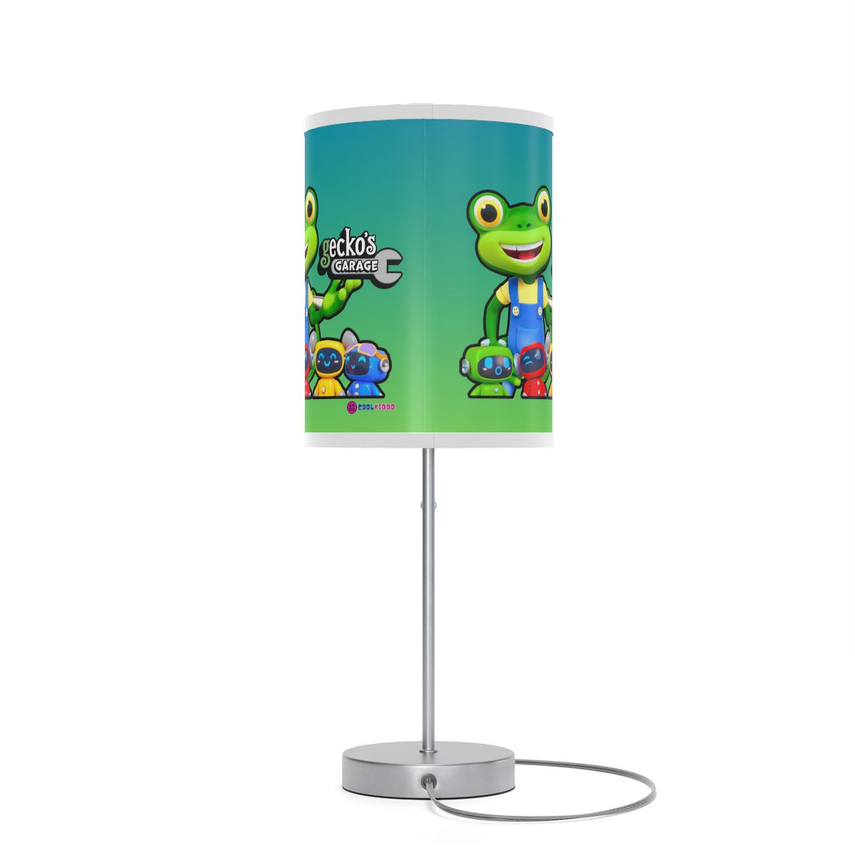 Gecko's Garage Green Lamp on a Stand