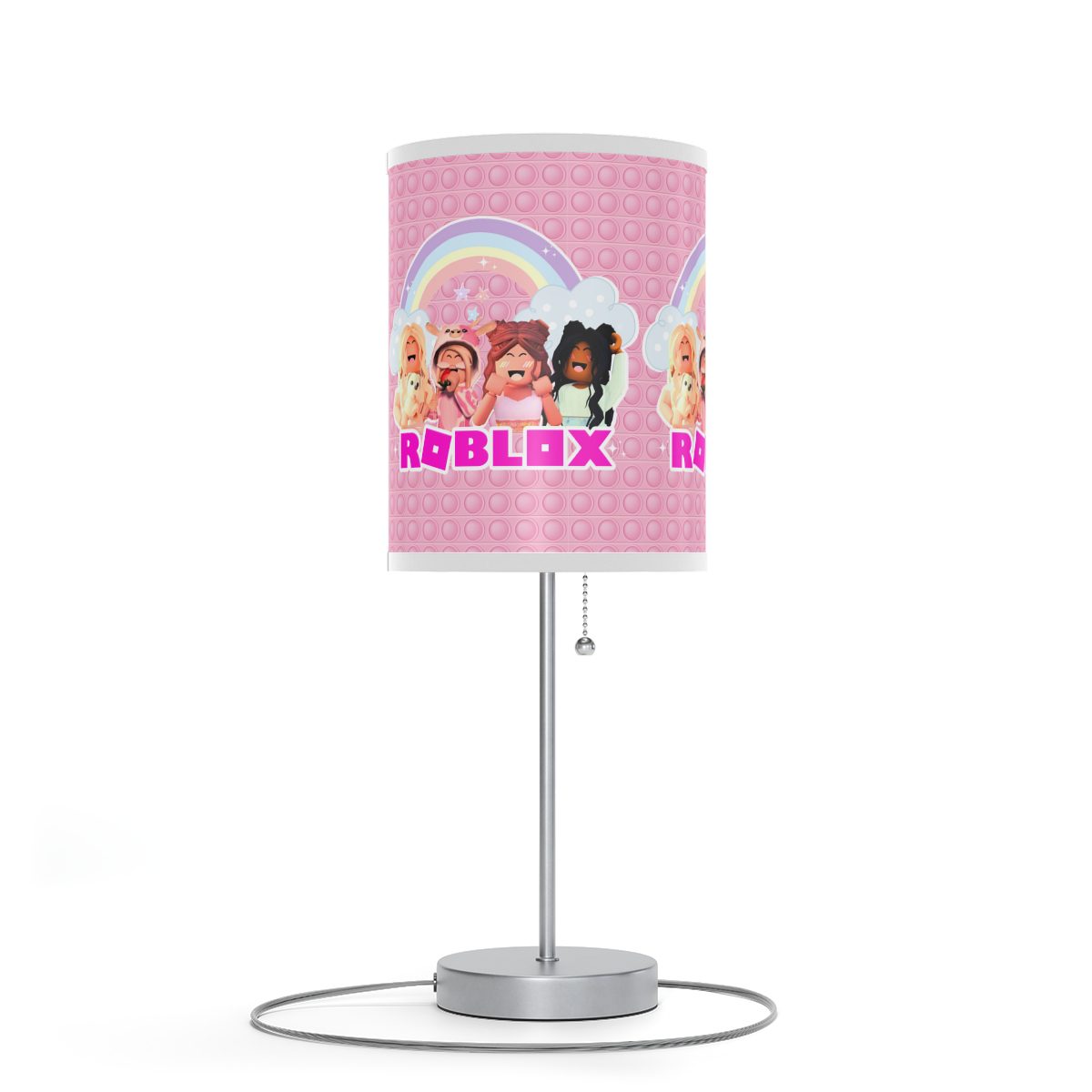 Pink Roblox Girl POP-IT Simulation Background Lamp on a Stand Cool Kiddo 26