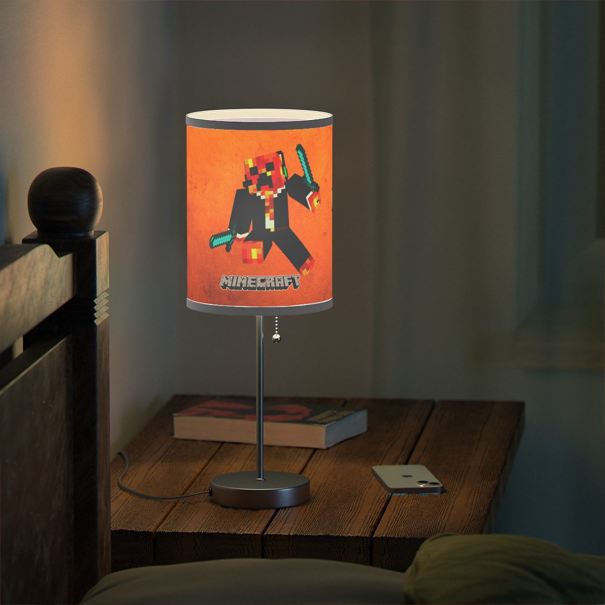 Preston Playz Minecraft Orange Lamp on a Stand Cool Kiddo 32