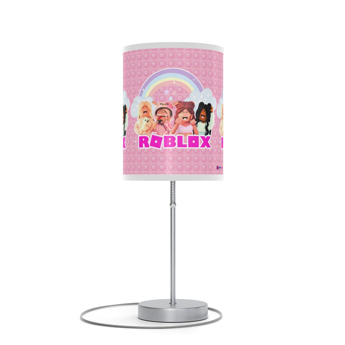 Pink Roblox Girl POP-IT Simulation Background Lamp on a Stand Cool Kiddo 22