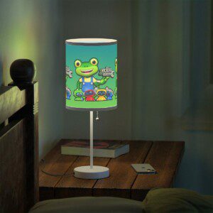 Gecko’s Garage Green Lamp on a Stand Cool Kiddo