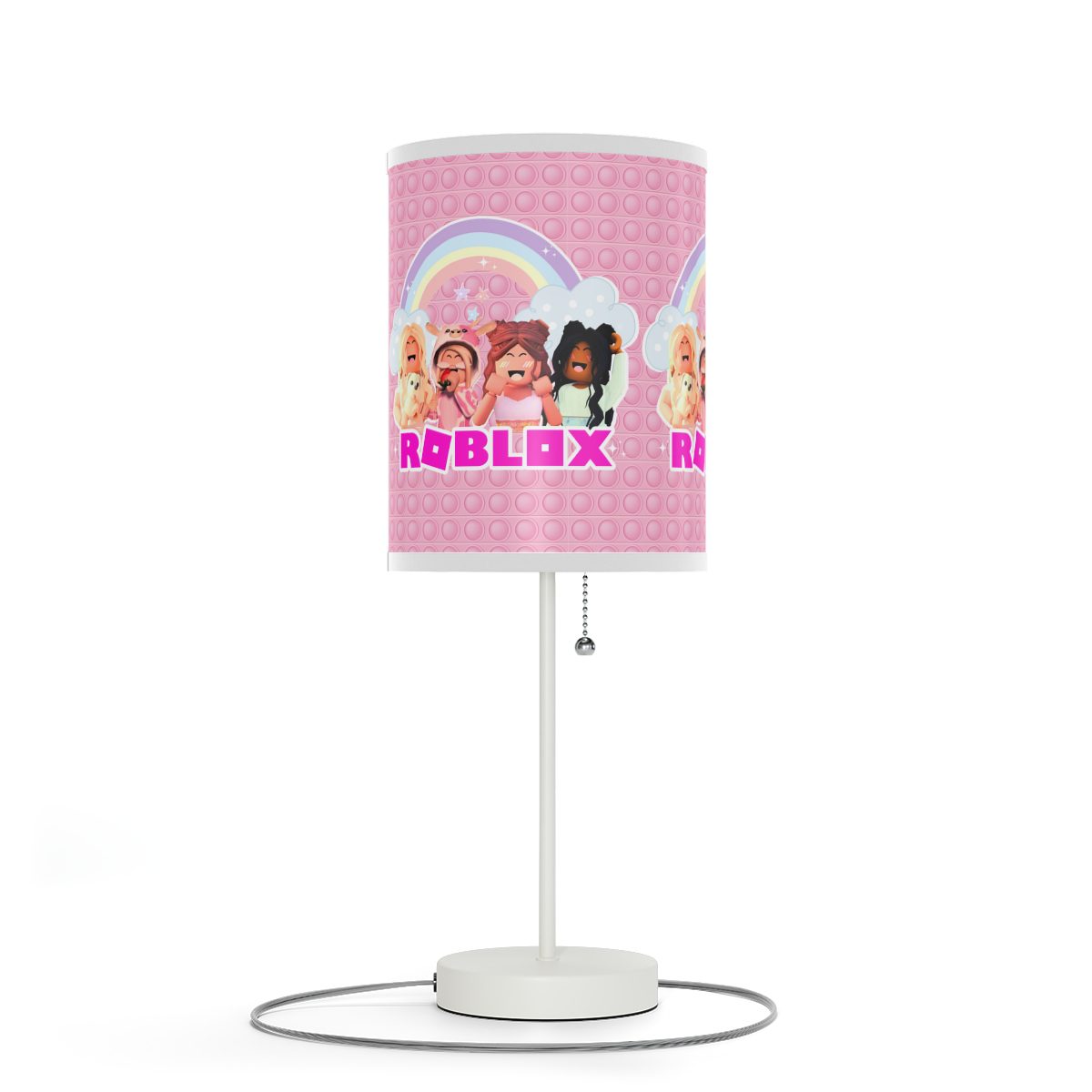 Pink Roblox Girl POP-IT Simulation Background Lamp on a Stand Cool Kiddo 14