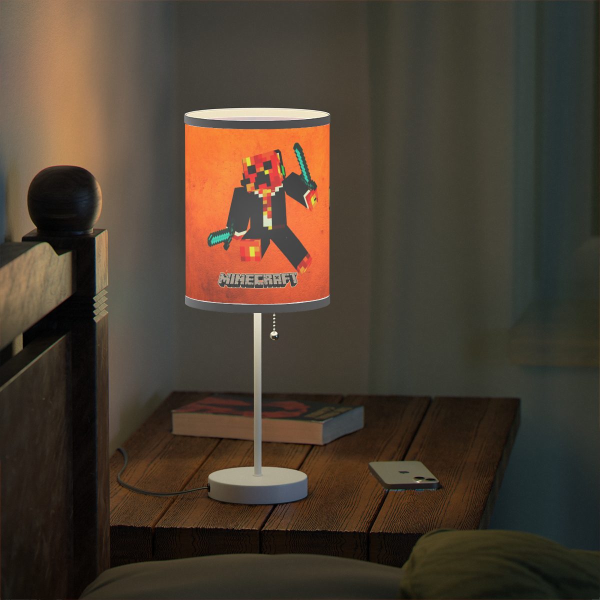 Preston Playz Minecraft Orange Lamp on a Stand Cool Kiddo 20