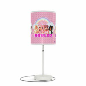 Pink Roblox Girl POP-IT Simulation Background Lamp on a Stand Cool Kiddo