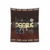 Terrifying Halloween Roblox DOORS Horror Printed Wall Tapestry Cool Kiddo 46