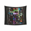 Invite your friends to a terrifying Halloween party with the DOOR ROBLOX horror tapestries.  Printed Wall Tapestry Cool Kiddo 58