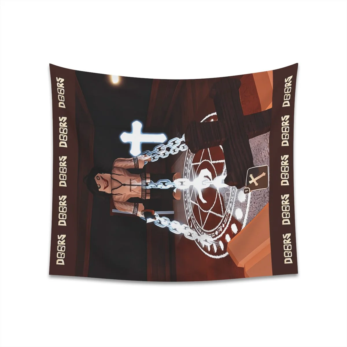 Roblox Doors Tapestry Game Play Crucifix Item Printed Wall Tapestry Cool Kiddo 22